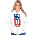 thumbnail image 3 of Puerto Rico Rich Port PR Flag Pride Zip Up Hoodie Men's Women's Brisco Brands S, 3 of 5