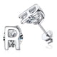 thumbnail image 1 of PROSTEEL Pendientes de botón inicial de plata esterlina para mujer Pendientes de letra R de circonita cúbica Regalo de cumpleaños de Navidad para su mamá, novia e hija, 1 of 8