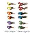 thumbnail image 6 of KGOTA 12pcs Feather Birds Mini Artificial Foam Bird for DIY Crafts (Pearl Haired Bird), 6 of 9