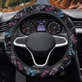 thumbnail image 3 of Yuyamidu Blue Pink Dragonfly Car Steering Wheel Covers for Women Fluffy Steering Wheel Cover for Auto Sedan Interior Accessories Warm Steering Wheel Protector, 3 of 7