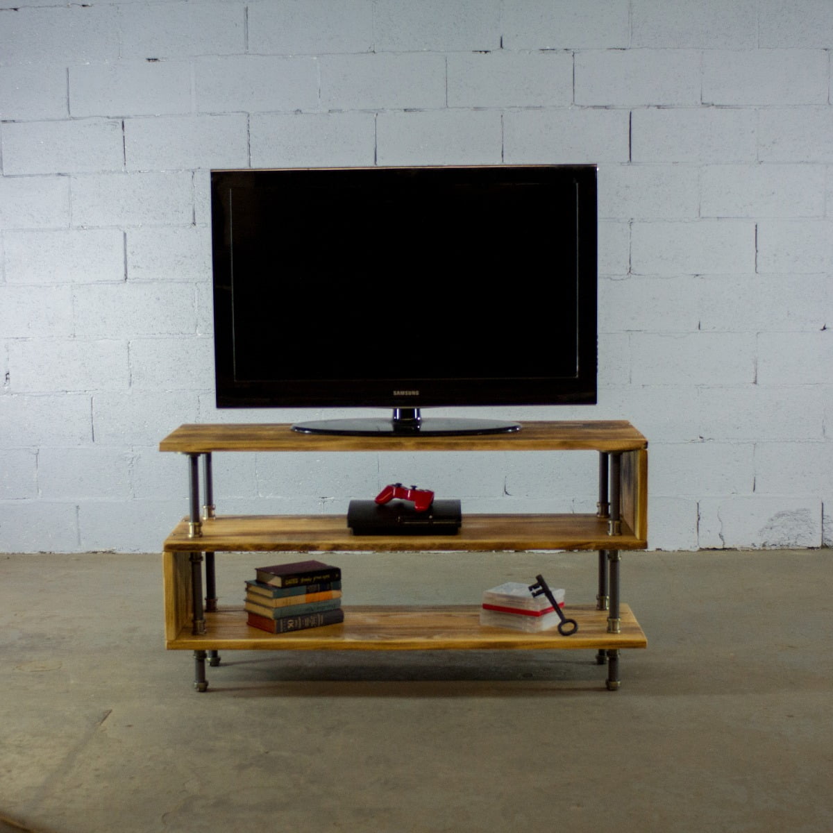OS Home and Office Model PTVBB modern industrial TV stand living room rec room office metal