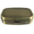 thumbnail image 3 of Classic Brass Daily Pocket Travel Sized Pill Box Case with Divider (Rectangular-2 Section), 3 of 4