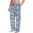 thumbnail image 3 of Kdxio Corgi Print Men's Sleep Pajama Pant Lounge Pants with Pockets, 3 of 8
