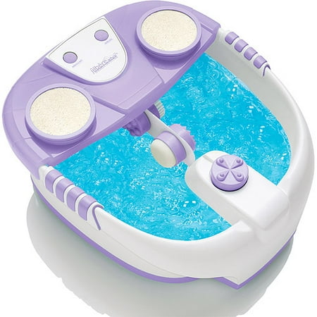 Walmart foot bath Heated foot spa. Pamper hard-working feet with a heated foot spa that can soothe and massage. You can also indulge with pedicure kits, nail buffers and foot creams to help condition and soften your feet. Relief and comfort can be within reach with a variety ranging from foot scrubs to massagers.