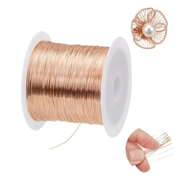 236 Feet 0.3mm 28 Gauge Copper Wire Jewelry Making Wire Copper Beading Wire Bendable Craft Wire for Jewelry Making Supplies and Crafting Pink Pink DIY