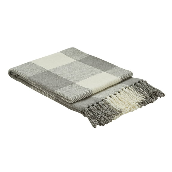 Park Designs Buffalo Check Throw - 60''L - Dove