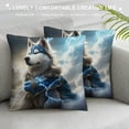 thumbnail image 3 of JEUXUS  Red Dragon &amp; Blue Wolf Pillow Covers, and Breathable Pillow Case, Nice Gift Home Modern Decor Pillow Case Cushion Covers for Sofa Outdoor Decorative Oblong Long, 3 of 5