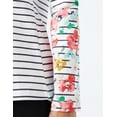 thumbnail image 4 of Joules Women's Harbour Print Jersey Top, Navy Stripe Floral, US2 UK6, 4 of 5