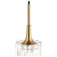 thumbnail image 3 of Woodbridge Lighting Regent Park 1Lt Glass LED G9 Pendant in Brass/Bronze, 3 of 4