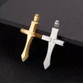thumbnail image 4 of HOOUN Creative Sword Cross Pendant Stainless Steel Necklace Rolo Chain For Mens Women-vitage black, 4 of 9
