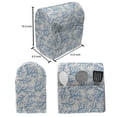 thumbnail image 4 of Marine Stand Mixer Cover, Coral Reef Underwater Ocean Pattern Sea Nature Herbs Exotic Deep Illustration, Kitchen Appliance Organizer Bag Cover with Pockets, 5 Quarts, Beige and Blue, by Ambesonne, 4 of 4