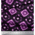thumbnail image 2 of Soimoi Purple Cotton Duck Fabric Diamond Tie-Dye Decor Fabric Printed Yard 58 Inch Wide, 2 of 3