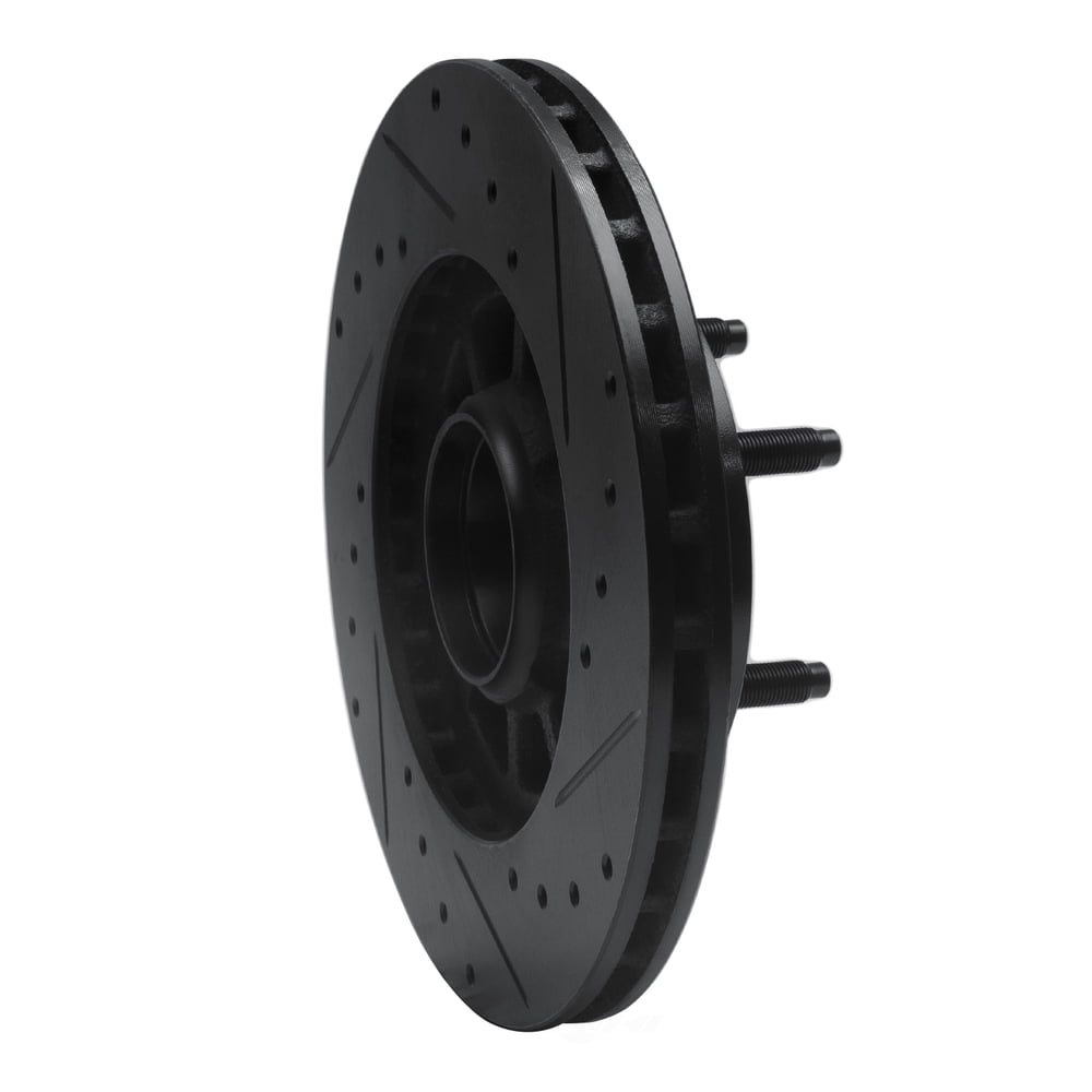 Dynamic Friction Company 633-54111L DFC Brake Rotor - Drilled And Slotted - Black
