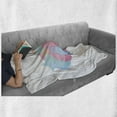 thumbnail image 6 of Hungary Soft Flannel Fleece Blanket, Modern Style Country Map Divided into Regions City Citizen Geography Pastel Design, Cozy Plush for Indoor and Outdoor Use, 50" x 60", Multicolor, by Ambesonne, 6 of 6