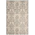 thumbnail image 2 of SAFAVIEH Bella Paula Damask Floral Wool Area Rug, Ivory/Grey, 4' x 6', 2 of 7