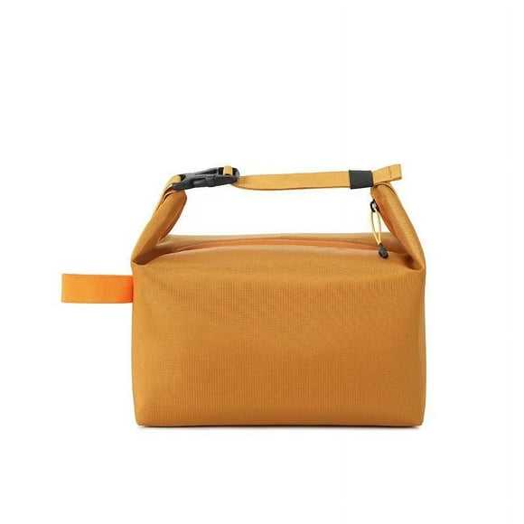 New Insulation Lunch Box Handbag Large Capacity Foldable Work Portable Lunch Bag Simple Large Capacity Storage yellow