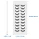thumbnail image 2 of Moluckfu 10 Pares De Pestañas Postizas Negras Voluminosas Para Maquillaje Y De Mirada, 2 of 6