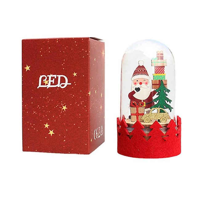 Tal 2022 nueva decoración navideña iluminación Led adorno de madera regalo de Navidad adorno de Papá Noel ZefeiWu 8390614801356