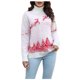 thumbnail image 2 of Puntoco Suéter Moda Mujer Casual Impresión Cuello Alto Manga Larga Suéter Navidad Liquidación Puntoco Puntoco-4615, 2 of 9