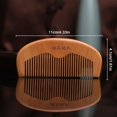 thumbnail image 6 of 1 Pc Sandalwood Scent Natural Hair Detangler Wooden Comb Mahogany Comb Solid Wood Comb Wooden Comb Fishtail Combor Handmade Natural Green Sandalwood Hair Combs, 6 of 6