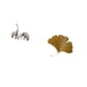 thumbnail image 5 of Estatua de elefante,Estatuas de elefantes de cerámica,figuras de elefantes,decoración,Esculturas de pared de hojas,Esculturas de pared de hierro forjado con hojas de ginkgo,Escultura de pared, 5 of 8