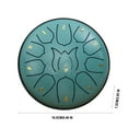 thumbnail image 2 of CHOK Rain Drum for Outside  11 Note 6 Inch Rain Drum for Outside Garden  Chakra Drum for Rain Outdoor  Drum Rain Chime Waterproof  Steel Tongue Drum Rain Chime  Handpan Drum Steel Tongue, 2 of 4