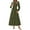 Army Green, variant on Women's Elegant Maxi Dresses Long Sleeve V Neck Flowy Pockets Casual Modest Dress Fall Fashion Clothes