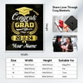 thumbnail image 4 of Graduation Blanket Gifts - 40"x50" Class of 2024 Blankets for Her Him - Senior Graduation Fuzzy Throws for High School College, 4 of 5