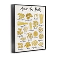 thumbnail image 4 of Stupell Industries Amor La Pasta Chart Food & Beverage Painting Black Framed Art Print Wall Art, 24 x 30, 4 of 10