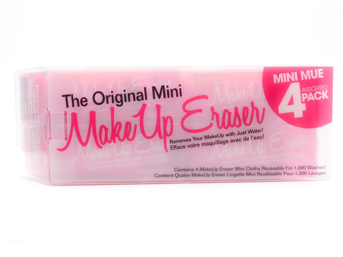 MakeUp Eraser Make Up Eraser 4 Assorted Mini Cloths Reusable for 1,000 Washes total Walmart