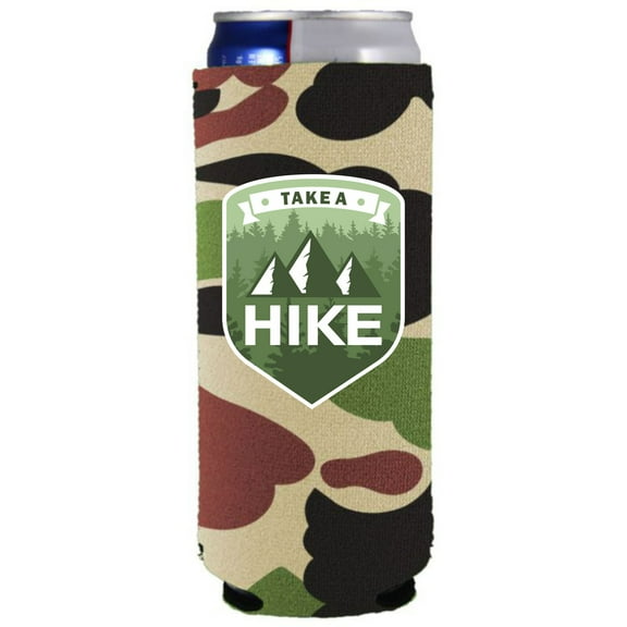 Take A Hike Slim Can Coolie (Camo)