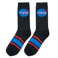 thumbnail image 5 of Cool Socks, NASA Logo Stars Space, Mens Womens Crew, Funny Graphic Print, Large, 5 of 6