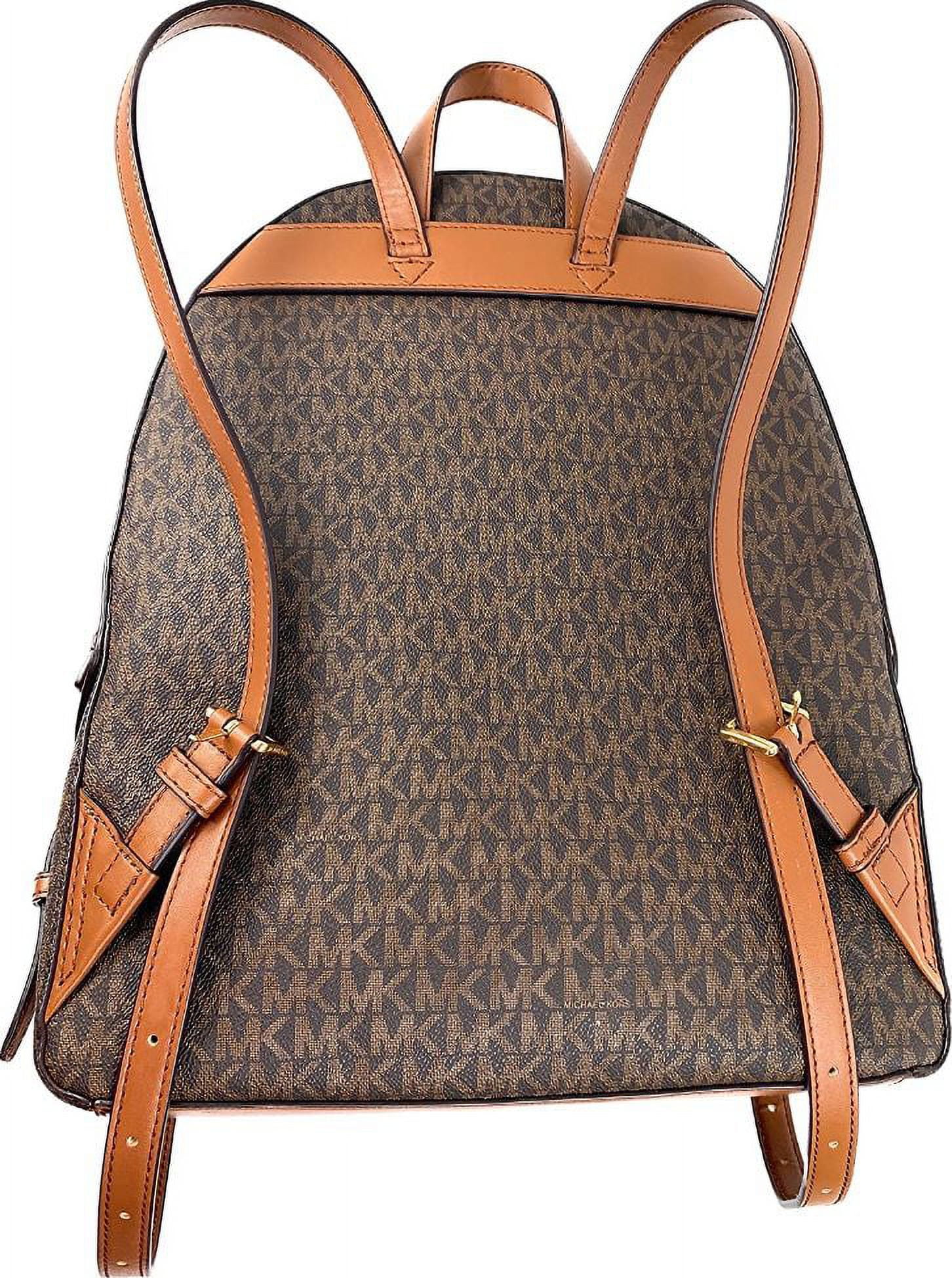 Michael Kors Jet Set Girls Jaycee Large Backpack School Bag Brown MK  Signature