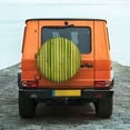 thumbnail image 6 of Naloa Green Bamboo Fence PVC Leather Spare Tire Wheel Cover Spare Tire Cover, for Car Truck SUV Camper Trailer Universal Fit(14-17in)-14 inch, 6 of 6