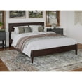 thumbnail image 6 of Modern Low Profile Platform Bed - Solid Wood Bed Frame - Espresso Finish - Full Size Bed, 6 of 6