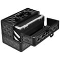 thumbnail image 3 of Patiojoy Cosmetics Case Makeup Box Organizer w/ Extendable Trays & Mirror Black, 3 of 8