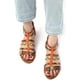 thumbnail image 3 of Sandalias planas para mujer, sandalias de verano, sandalias de vestir de gladiador, pantuflas de tobillo, correas tejidas, chancletas, tanga, zapatos de playa bohemios Xemadio WMZL-1678-5, 3 of 7