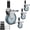 4Inch, variant on 3Inch Expanding Stem Caster Wheels, Set of 4, For Wire Shelving Prep Table Carts
