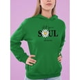 thumbnail image 2 of Lets Your Soul Shine Daisy Hoodie Women -Image by Shutterstock, Female x-Large, 2 of 4