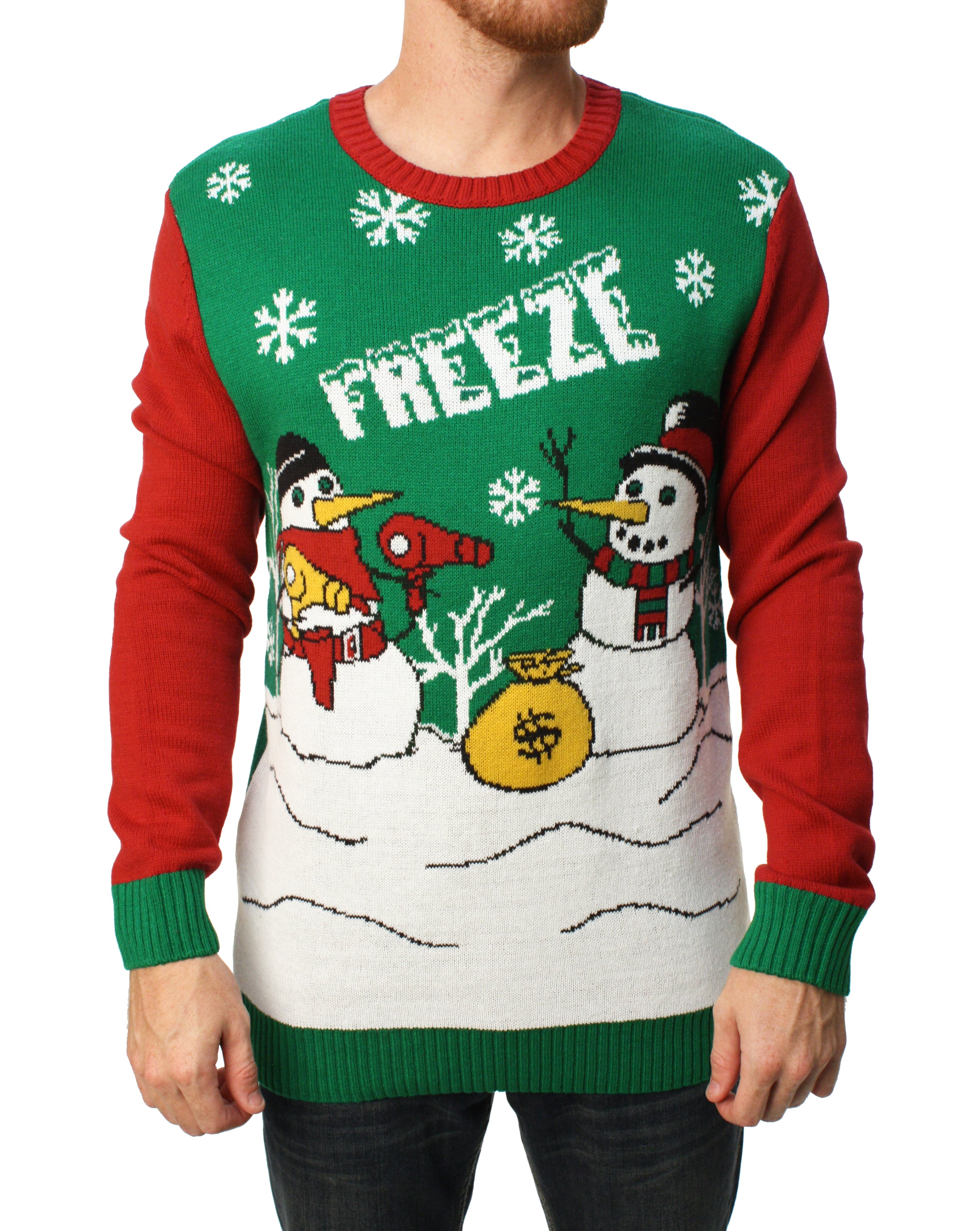 Ugly Christmas Sweater - Ugly Christmas Sweater Men's Freeze Pullover ...