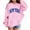Pink, variant on Telankuip Trendy New York Girls Pullover Hoodies Loose Fit Long Sleeve Kids Hooded Sweatshirts Drawstring Drop Shoulder Casual Comfort Warm Workout Fall Winter Tops White 11-12 Years
