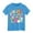 Blue, variant on MIXUE Toddler Girls Tops & T-Shirts 100 Days Of School Letter Print Round Neck Short Sleeve Casual Pullover Tee Shirts Sportwear,Blue,3-4 Years