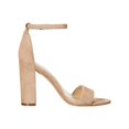 thumbnail image 2 of SAM EDELMAN Womens Oatmeal Beige Logo Hardware Ankle Strap Padded Yaro Round Toe Block Heel Buckle Leather Dress Heeled Sandal 11 M, 2 of 3