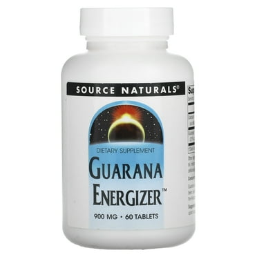 Source Naturals Guarana Energizer, 900 mg, 60 Tablets