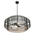 thumbnail image 2 of Aiwen Hand-Woven Rattan Chandelier 2 Lights Bohemia Flush Mount Ceiling Lighting Fixtures Coastal Minimalist Pendant Light for Kitchen Island Dining Room Corridor, 2 of 10