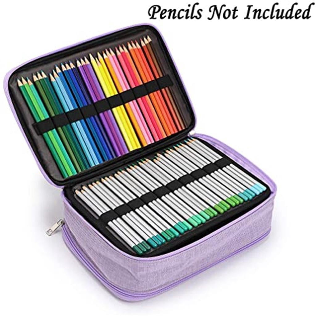 Giaone 300 Slots Coloured Pencils Storage Bag Large Capacity Pencil Case with Handle