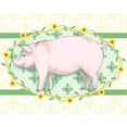 thumbnail image 2 of Metz, Andi 18x15 Black Ornate Wood Framed with Double Matting Museum Art Print Titled - Piggy Wiggy I, 2 of 4