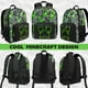 thumbnail image 3 of Mochila Minecraft Creeper para Niños Negra, 3 of 6