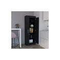 thumbnail image 4 of Pemberly Row Contemporary Pantry Cabinet Engineered Wood Black, 4 of 5