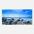 thumbnail image 2 of Baratti Bay Rocks in Waters at Sunset - Extra Large Seashore Canvas Art, 2 of 3